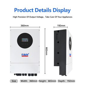 Inverter Ibrido Efficiente IP65 da 6kW con Protezione da Sovraccarico, <span class=keywords><strong>Basso</strong></span> <span class=keywords><strong>Consumo</strong></span> <span class=keywords><strong>Energetico</strong></span>, Compatibile e Adatto per Uso Esterno - Product Image 2