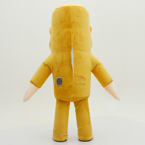 Disfraz Inflable de Mascota de Peluche Amarillo de Halloween, Personaje de Palo TANG TUNG TANG SAHUR, 2.2m 2.6m, Ropa de Cosplay para Adultos - Product Image 2