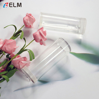 Tube en acrylique fileté écologique avec couvercle en polycarbonate