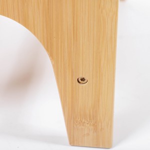 <b>Bamboo</b> Childrens Bathroom Footrest 22.5Cm Height Anti Slip Mat Toilet <b>Stool</b> For Kids Bathing - Product Image 4