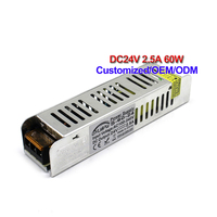 Adaptateur d'alimentation transformateur GYUSPW S-60-24 110V-220V AC-DC 24V 2.5A 60W pour lampe LED, moniteur CCTV, caméra, imprimante 3D