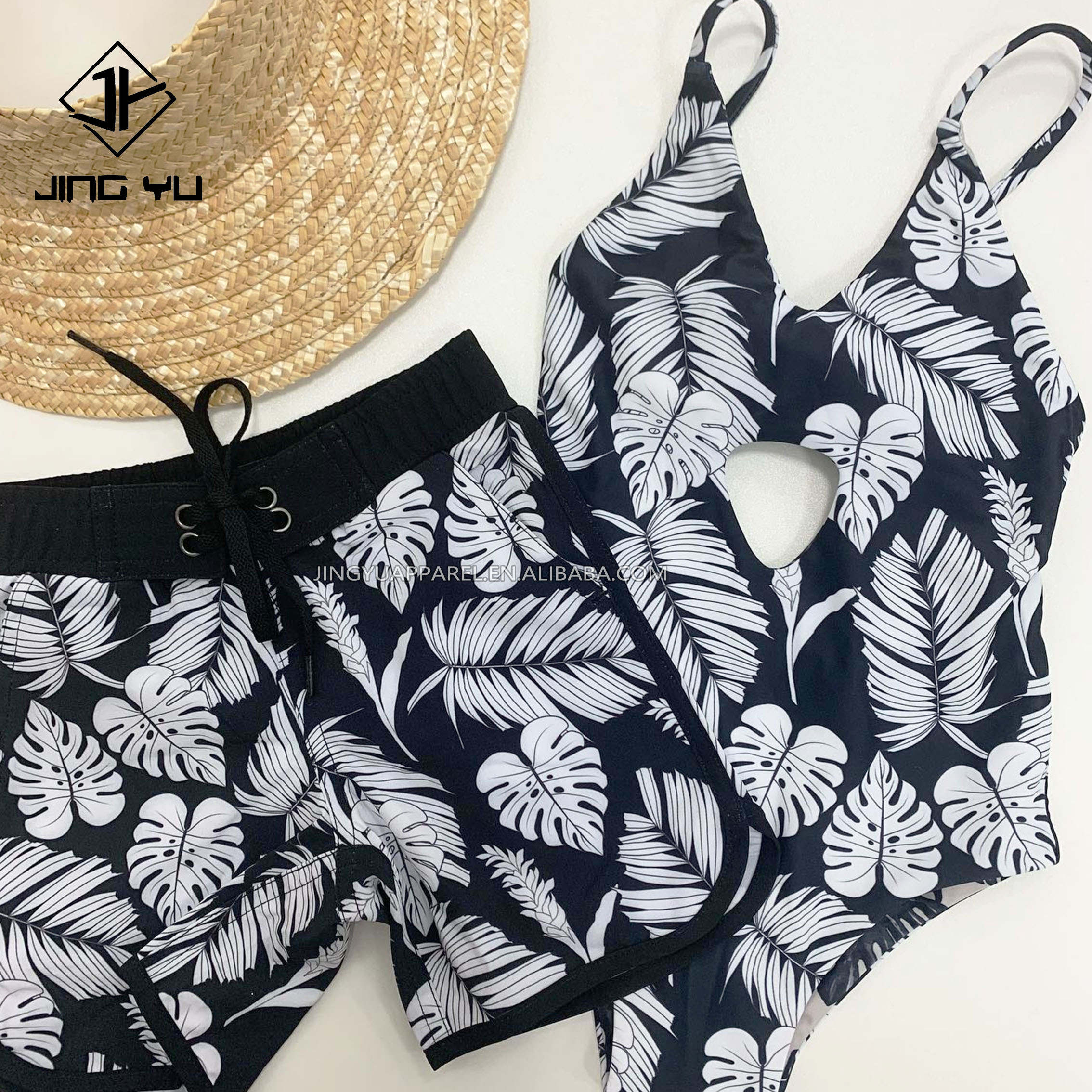 Aesthetic Boyfriend And Girlfriend Matching Bathing Suits Shop For