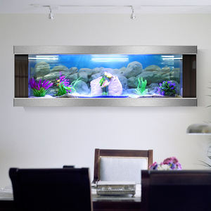 Goudvis Tank Landscaping Maatwerk <span class=keywords><strong>Aquarium</strong></span> Nieuwe Mode Moderne Hoge Kwaliteit Muur Gemonteerd <span class=keywords><strong>Aquarium</strong></span> - Product Image 2