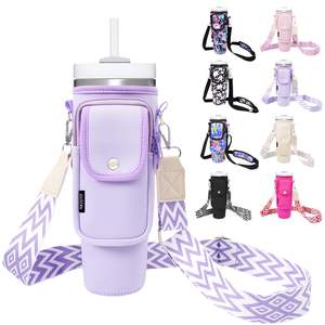 Portavasos con Correa para Vaso Stanley de 40/30 oz, Portavasos de Neopreno Aislado con Correa para Vaso Stanley - Product Image 1