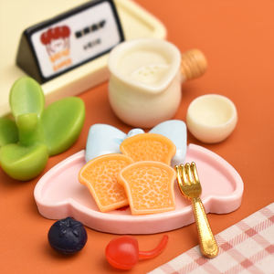 Bonito Cabujón de Resina con Forma de Plato de Fresa para Decoración DIY de Horquillas, Fundas de Teléfono y como Adorno de Comida en Miniatura para Cocina - Product Image 3