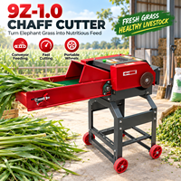 Offre Spéciale : Hacheuse de Fourrage Électrique 9Z-1.0 avec Convoyeur, Broyeur de Maïs et de Silage, Coupe-Forage pour Bétail