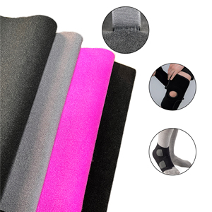 Neopreno elástico laminado con tejido de neopreno de bucle de gancho para aparatos ortopédicos y ortesis deportivas - Product Image 1