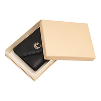Lurxuy dames Designer portefeuilles en cuir cadeau boîtes d'expédition emballage en carton fait à la main gaufrage impression pour carte stockage en espèces