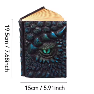 Cuaderno de Dragón de un Ojo para Regalos Festivos, Cuaderno de Alta Calidad con Grabado 3D de Dragón, Artesanía en Resina - Product Image 5