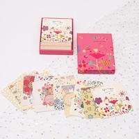 Kartu Kertas Mewah 48Pcs, Kartu Hadiah Desain Kustom, Inspirasi/Mindfulness/Afirmasi Perawatan Diri, Set Kartu dengan Stand Display