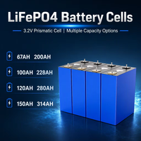 Paket Baterai Lithium Ion Prismatic Deep Cycle OEM CE Solar 3.2V Lifepo4 Sel Baterai 100AH 150AH 200AH 280AH Efisiensi Tinggi