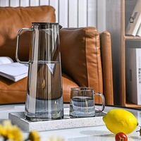 Vente en gros Offre Spéciale pichet en verre à haute teneur en borosilicate bouilloire de refroidissement faite à la main pot de jus de ménage