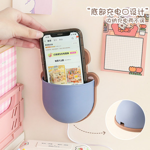 Cute Wall Mounted Storage Box Round Small Cartoon No Lid Pen Holder For Desk Organization - Product Image 4