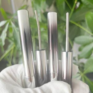 Tube <span class=keywords><strong>de</strong></span> <span class=keywords><strong>mascara</strong></span> argenté personnalisé OEM ODM avec brosse en acier pour base <span class=keywords><strong>de</strong></span> <span class=keywords><strong>mascara</strong></span> Conteneur <span class=keywords><strong>de</strong></span> bouteille d'emballage simple rond pour dissolvant <span class=keywords><strong>de</strong></span> cils 5ml - Product Image 2