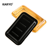 KY2-250 Jetable Or Sushi Plateaux Boîte D'emballage Effectuer Conteneur À Emporter Boîte En Plastique à Aller Conteneurs