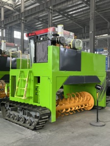 Crawler Windrow <span class=keywords><strong>Compost</strong></span> Turner macchina con motore nucleo componente per fertilizzante organico linea di produzione - Product Image 5