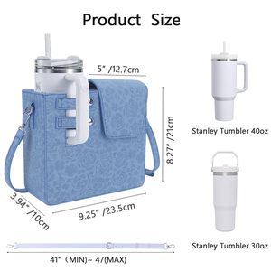 Sac bandoulière personnalisé pour gourde Stanley avec sangle – Idéal pour l'extérieur - Product Image 6