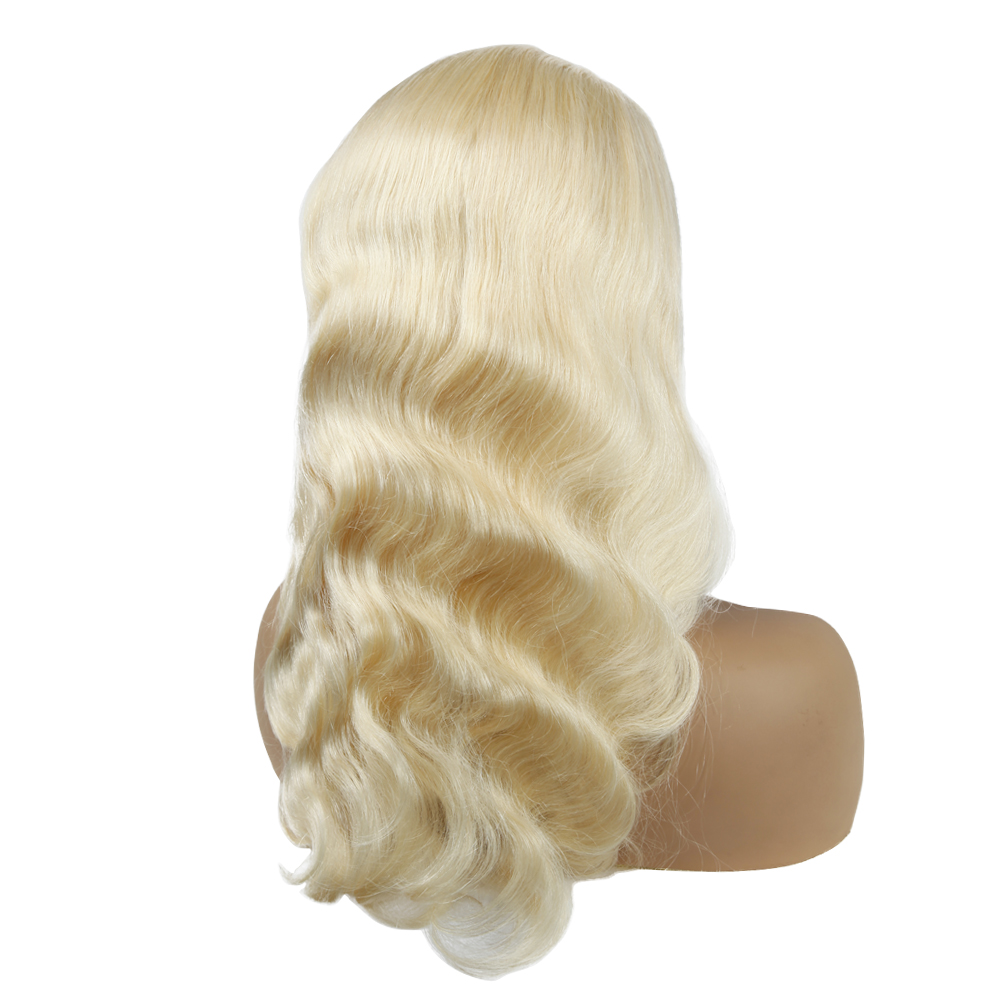 Brown & blonde curly bob brazilian real human hair front wigs for white women blonde 613 virgin hair
