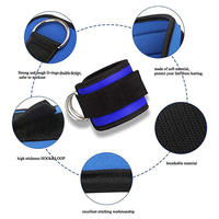 Sangle de cheville rembourrée imperméable et respirante avec anneaux en D en acier pour entraînement des fessiers, fitness, exercice, musculation et utilisation sur machine à câble de gym