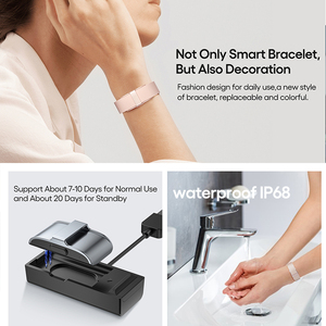 Pulseras Inteligentes sin Pantalla, Dispositivo de Seguimiento, Monitor de Frecuencia Cardíaca ECG, Resistente al Agua IP68, Oxígeno en Sangre, <span class=keywords><strong>Reloj</strong></span> <span class=keywords><strong>Inteligente</strong></span> Android para <span class=keywords><strong>Mujer</strong></span> 2025 - Product Image 5