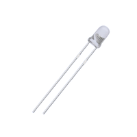 Ampoule LED jaune 3mm 1000-1200mcd Diodes 585-595nm broche courte lentille claire ronde 30deg 3MM ampoule LED