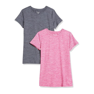 T-shirt de sport personnalisé pour femmes | Haut de sport à manches courtes et à séchage rapide avec tissu extensible dans les 4 sens pour le yoga, la gym et la course à pied - Product Image 1