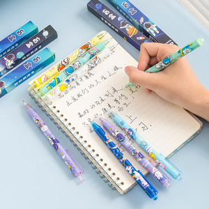Bolígrafo de Gel con Diseño de Astronauta, Cierre de Presión, Carcasa de Plástico, para Niños, Escuela y Oficina - Product Image 1