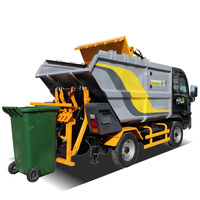 Camion à ordures électrique compact BY-L35 3,5 m³ avec chargeur arrière pour la collecte des déchets et l'assainissement des collectivités municipales