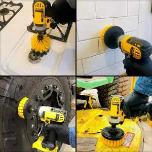 All Purpose Electric Scrubber 4pcs Drill Cleaning Brush Kit