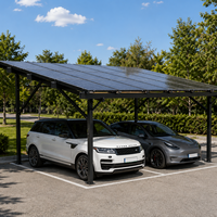 Système de carport solaire en alliage d'aluminium étanche pour entrepôt européen, montage au sol, pour application photovoltaïque domestique