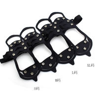 Crampons d'hiver de vente chaude chaussures de neige universelles sur glace crampons à pointes crampons d'escalade antidérapants pour le camping et la randonnée