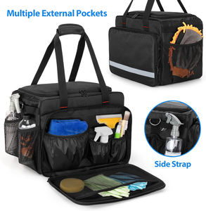 Grote Duurzame Polyester Draagtas Met Afneembare Verdeler Auto Kofferbak Opberger Met Detaillering Reinigingsaanbod Gemaakt Duurzaam - Product Image 6