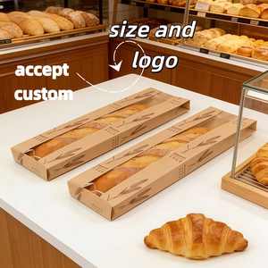 Emballage de pain baguette de qualité supérieure : Sac en papier kraft écologique pour boulangerie artisanale (personnalisable) - Product Image 3