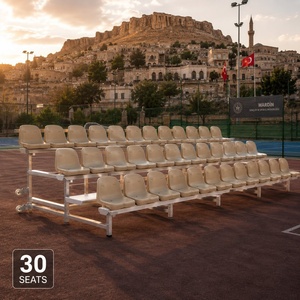 Portable <strong>Rolling</strong> Aluminum Alloy Bleacher Stands CE Certified Weather Resistant Spectator Stands for Field Activities - Product Image 2