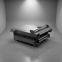 Plotter de corte de vinilo DTF de alta velocidad con doble cabezal CCD automático de 1300x1300mm para pegatinas, cortador de cama plana de corte completo y medio corte