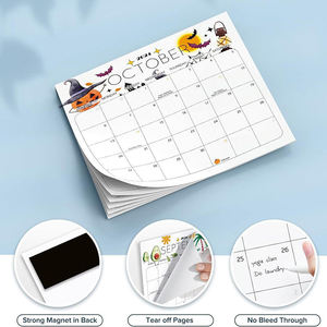Vente en gros d'autocollants magnétiques pour réfrigérateur Calendrier en papier pour babillard mémo Calendrier magnétique pour réfrigérateur Calendrier magnétique pour réfrigérateur - Product Image 1