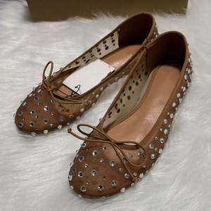 Chaussures plates pour femmes, sandales avec nœud décoratif, motif étoilé, légères, confortables, durables, chaussures décontractées pour femmes, chaussures de marche - Product Image 1