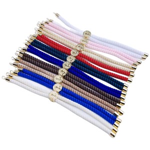 Bracelet en cordon milanais multicolore vierge, base de bijoux pour bracelets DIY avec motif Arbre de Vie doré, à personnaliser avec fil ou cordon - Product Image 4