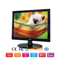 Moniteur LED carré 19 pouces 4:3 pour ordinateur, entrée FHD DVI VGA