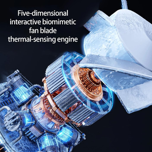 Wholesale Portable Handheld Fan <b>Electric</b> Rechargeable Turbo Fan 3 Speed Mini USB Rechargeable <b>Desk</b> Personal Handheld Fan - Product Image 3