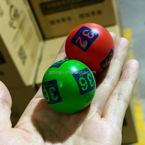 Lot de balles de <span class=keywords><strong>bingo</strong></span> populaires avec numéros et puces RFID, balles de loterie ludiques de type ping-pong 40MM - Product Image 2