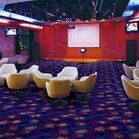 Tapis imprimés mur à mur en nylon de style classique personnalisé pour le cinéma, le casino, la salle de réunion, le restaurant, l'hôtel, la prière et la voiture.
