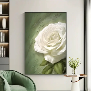 Moderne Wandkunst Malerei Geometrisches Abstraktes Dekoratives Gemälde für Wohnzimmer Sofa Hintergrundwand Minimalistischer Moderner Stil Grün - Product Image 6