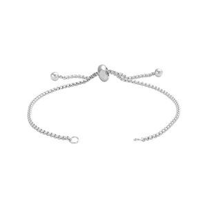 Pulsera Ajustable de Acero Inoxidable con Baño PVD de 18K y Cordón Cruzado en Varios Colores |   Cadena Ajustable de Moda para Mujer - Product Image 4