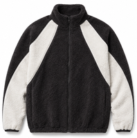 Veste Safari Polaire Réversible Brodé(e) à Blocs de Couleurs avec Logo Personnalisé OEM en Gros pour Hommes – Idéale pour le Streetwear Hivernal