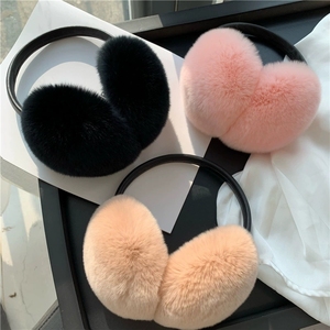Femmes personnalisé mignon doux en peluche coupe-vent <span class=keywords><strong>cache</strong></span>-oreilles épaissir chaud hiver 100% <span class=keywords><strong>fourrure</strong></span> naturelle <span class=keywords><strong>cache</strong></span>-oreilles <span class=keywords><strong>fourrure</strong></span> <span class=keywords><strong>fourrure</strong></span> <span class=keywords><strong>oreille</strong></span> couvre - Product Image 6