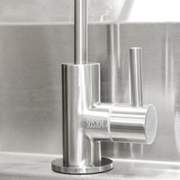 Robinet purificateur RO monotrou en acier inoxydable SUS304 moderne, 1 poignée, sans plomb, à montage sur plan, en promotion