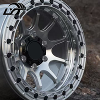 Jantes de course Beadlock forgées sur mesure LYT pour Chevrolet Camaro, Ford Mustang, Dodge Pickup Trucks, 15, 17, 18 pouces, 15x114.3, 18x114.3