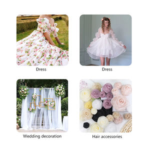 <span class=keywords><strong>Organza</strong></span> <span class=keywords><strong>di</strong></span> <span class=keywords><strong>cotone</strong></span> RPET 100% RPET per la produzione <span class=keywords><strong>di</strong></span> sacchetti <span class=keywords><strong>di</strong></span> gonna indumento - Product Image 6