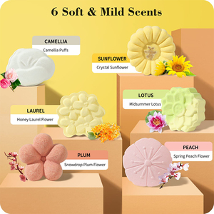 ฉลากส่วนตัวที่กําหนดเองดอกไม้ฤดูร้อนรูปร่างมังสวิรัติ Essentl น้ํามันอาบน้ําระเบิดน้ํามันหอมระเหยออร์แกนิกฝักบัว Steamer - Product Image 3